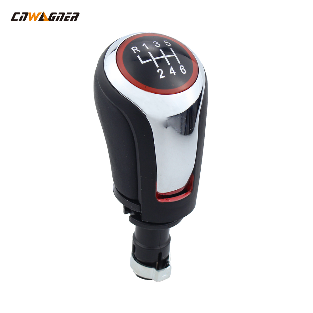 Best-selling Auto Parts 5/6 Gear Shift Manual Racing Steering Gear Knob Suitable for Golf 7 Bright Silver
