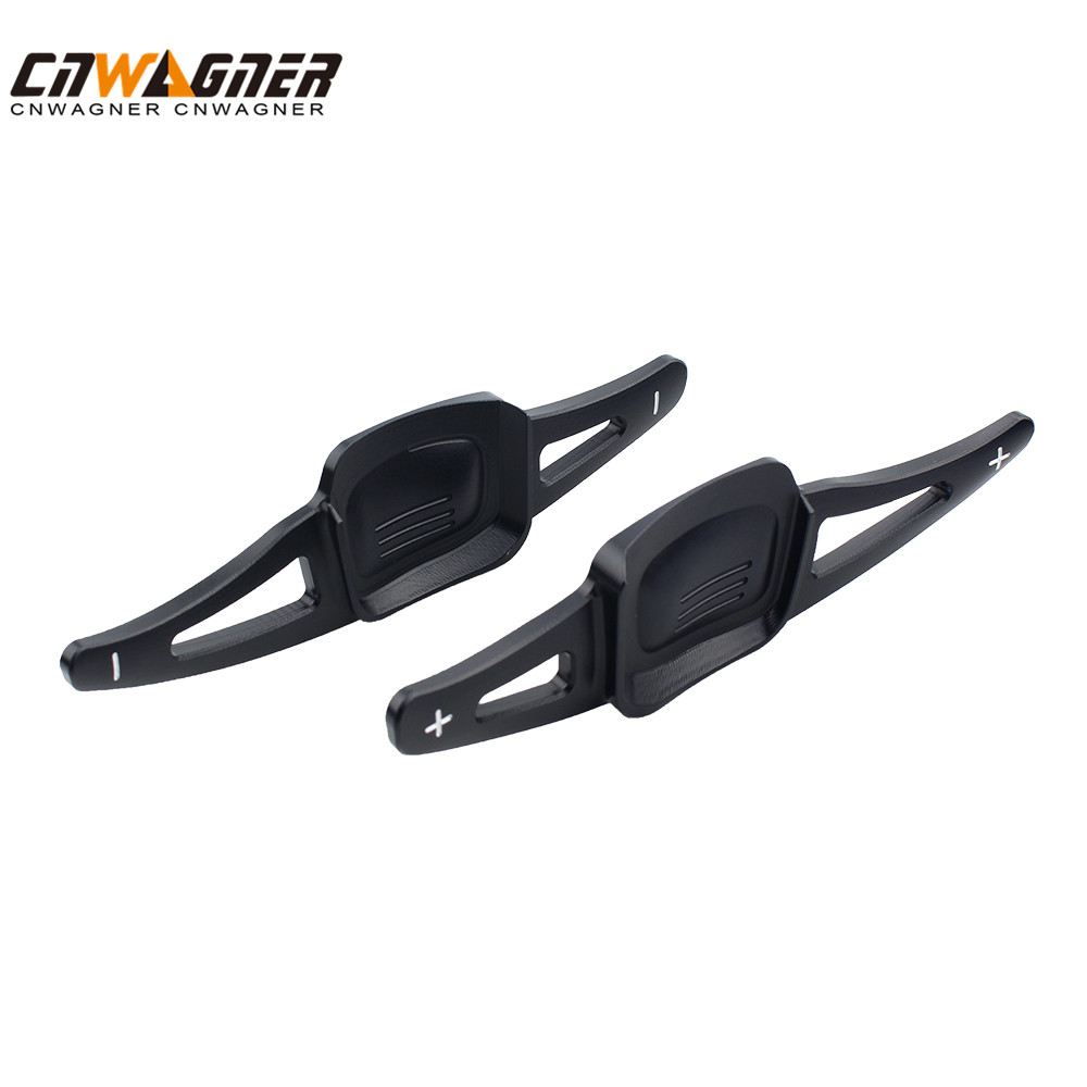 CNWAGNER Aluminum Car-styling Shift Paddle DSG Paddle Extension Black for Golf 7 Tiguan